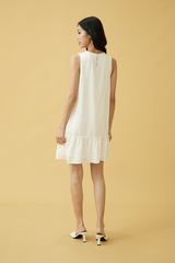 Marley Ruffled Dress in White