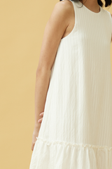 Marley Ruffled Dress in White