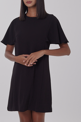 Macey Bell Sleeve Dress in Black