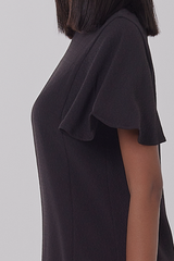 Macey Bell Sleeve Dress in Black