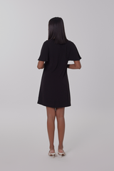 Macey Bell Sleeve Dress in Black