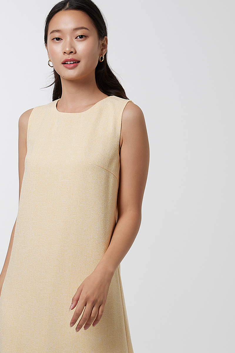 Branwen Basic Midi Dress in Daffodil
