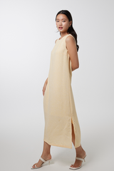 Branwen Basic Midi Dress in Daffodil