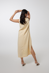 Branwen Basic Midi Dress in Daffodil