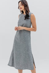 Branwen Basic Midi Dress in Grey