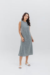 Branwen Basic Midi Dress in Grey