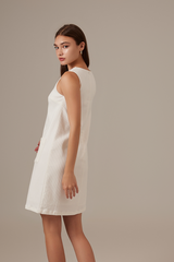 Megan Shift Dress in White