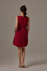 Lindy Swing Dress in Burgundy