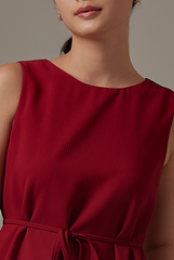 Lindy Swing Dress in Burgundy