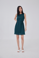 Lindy Swing Dress in Emerald