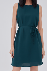 Lindy Swing Dress in Emerald