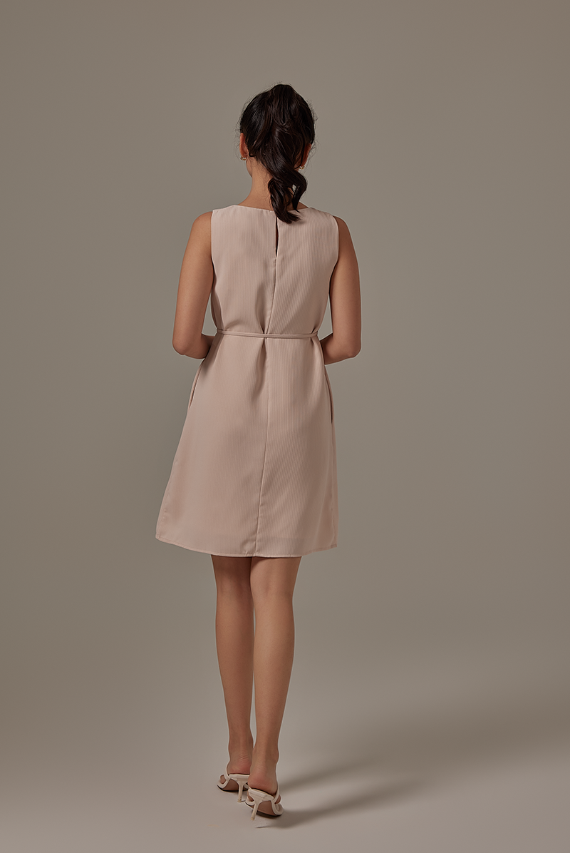 Lindy Swing Dress in Powder