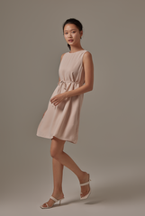 Lindy Swing Dress in Powder