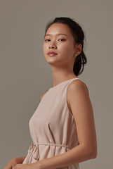 Lindy Swing Dress in Powder