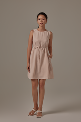 Lindy Swing Dress in Powder