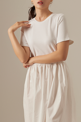 Queenie T-shirt Dress in White