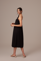 Regina Midaxi Dress in Black