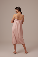 Regina Midaxi Dress in Blush
