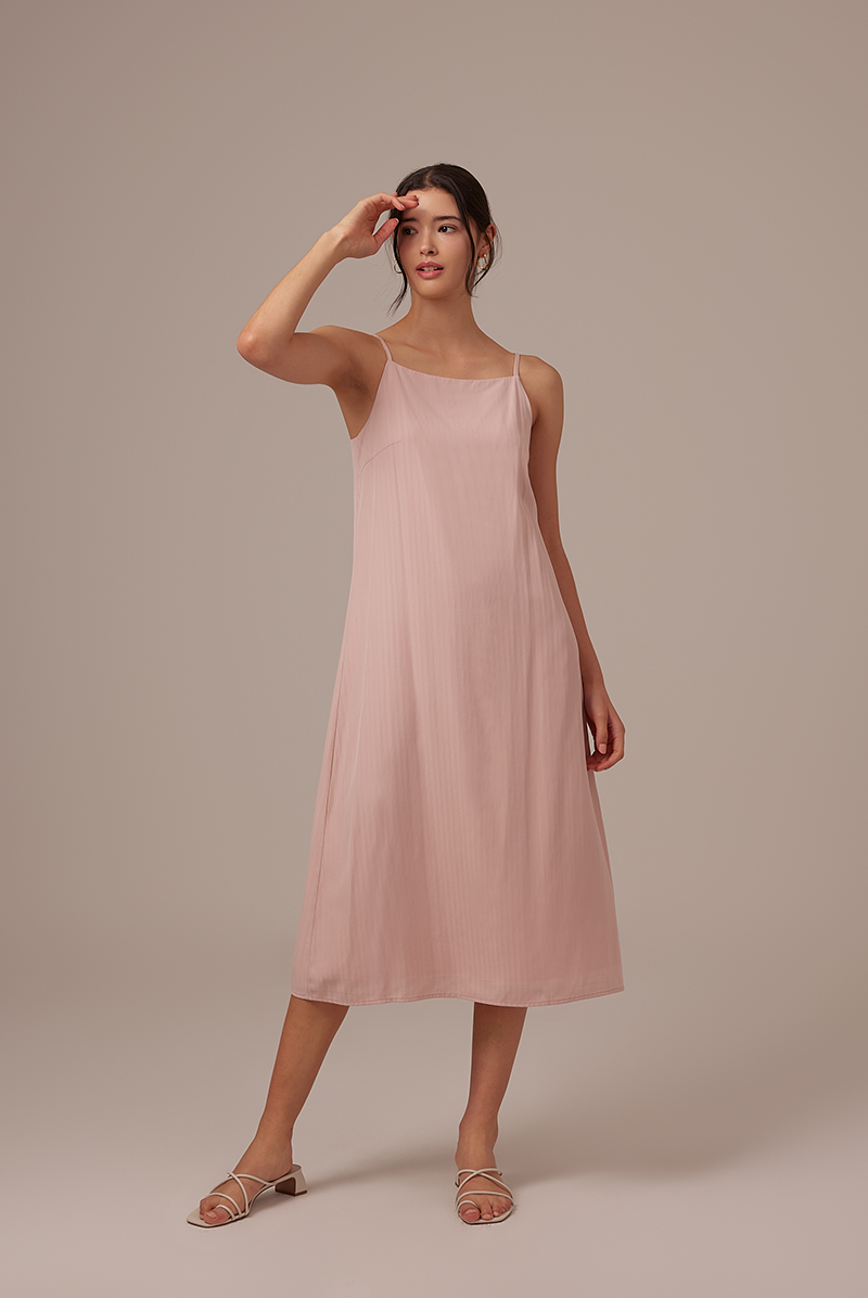 Regina Midaxi Dress in Blush