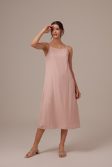 Regina Midaxi Dress in Blush