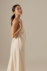 Regina Midaxi Dress in Cream
