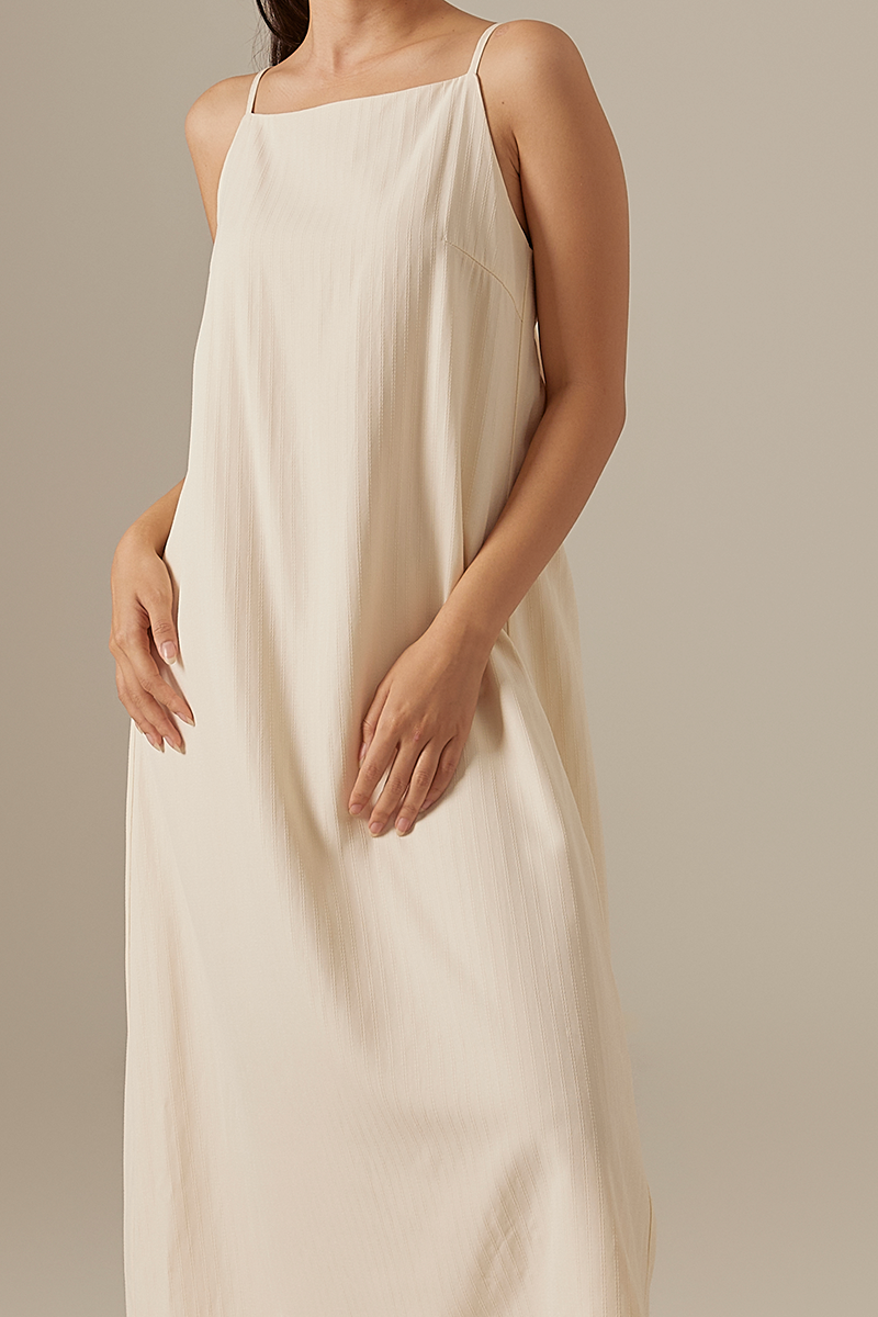 Regina Midaxi Dress in Cream