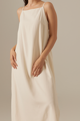 Regina Midaxi Dress in Cream