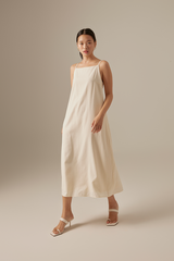 Regina Midaxi Dress in Cream