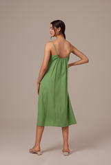 Regina Midaxi Dress in Green