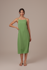 Regina Midaxi Dress in Green
