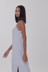 Khloe Side Slit Maxi Dress in Periwinkle
