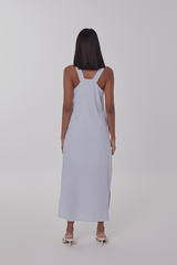 Khloe Side Slit Maxi Dress in Periwinkle