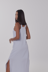 Khloe Side Slit Maxi Dress in Periwinkle