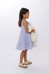 KIDS Drea Tiered Dress in Purple