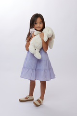 KIDS Drea Tiered Dress in Purple