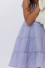 KIDS Drea Tiered Dress in Purple
