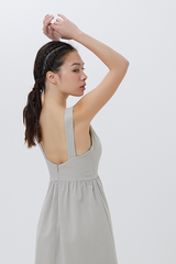 Marilyn A-line Midi Dress in Clay