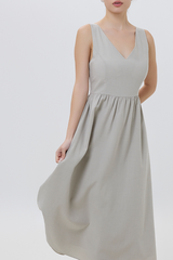 Marilyn A-line Midi Dress in Clay