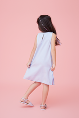 KIDS Fawne A-line Dress in Baby Blue