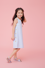 KIDS Fawne A-line Dress in Baby Blue