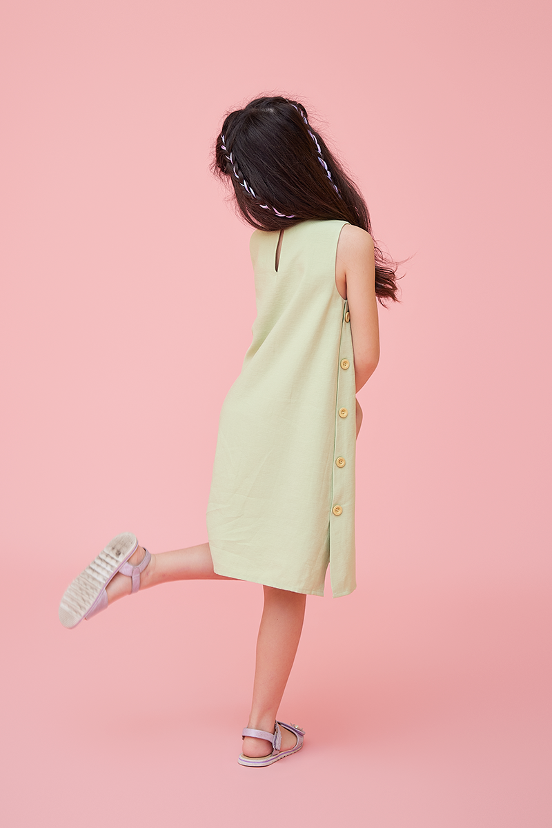 KIDS Fawne A-line Dress in Tea