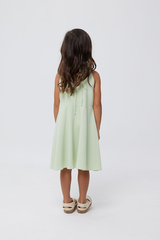 KIDS Valencia Swing Dress in Green