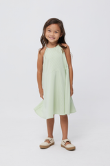 KIDS Valencia Swing Dress in Green