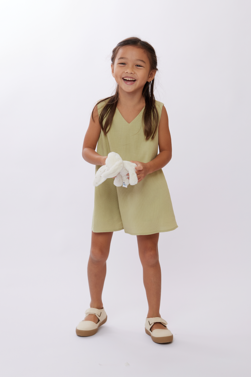 KIDS Lana Straight Dress in Avocado 