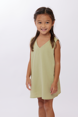 KIDS Lana Straight Dress in Avocado 