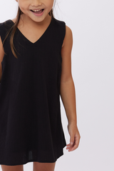 KIDS Lana Straight Dress in Black