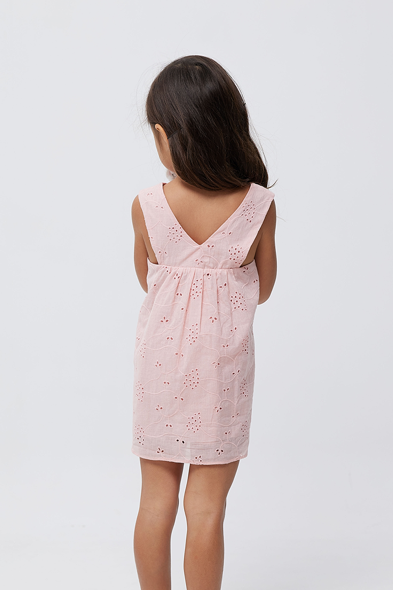 KIDS Lainey Mini Dress in Pink