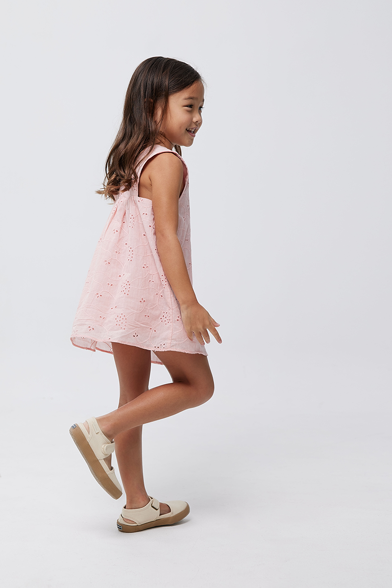 KIDS Lainey Mini Dress in Pink