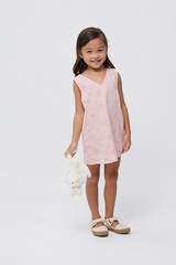 KIDS Lainey Mini Dress in Pink