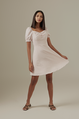 Juleen Checkered Dress in Rose